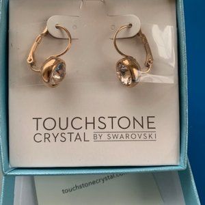 NWT Swarovski Touchstone Crystal Rose Gold Bliss Earrings